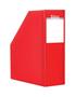Magazine file, cardboard, 90 mm, VICTORIA OFFICE, red